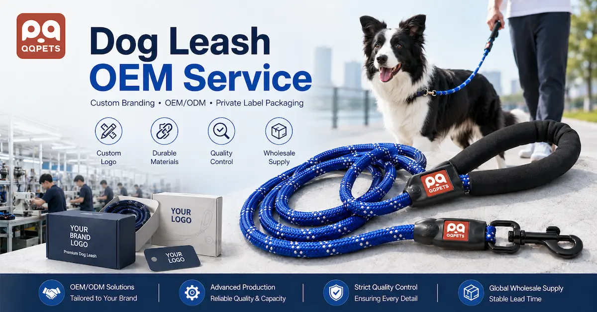 Dog leash OEM service for pet brands