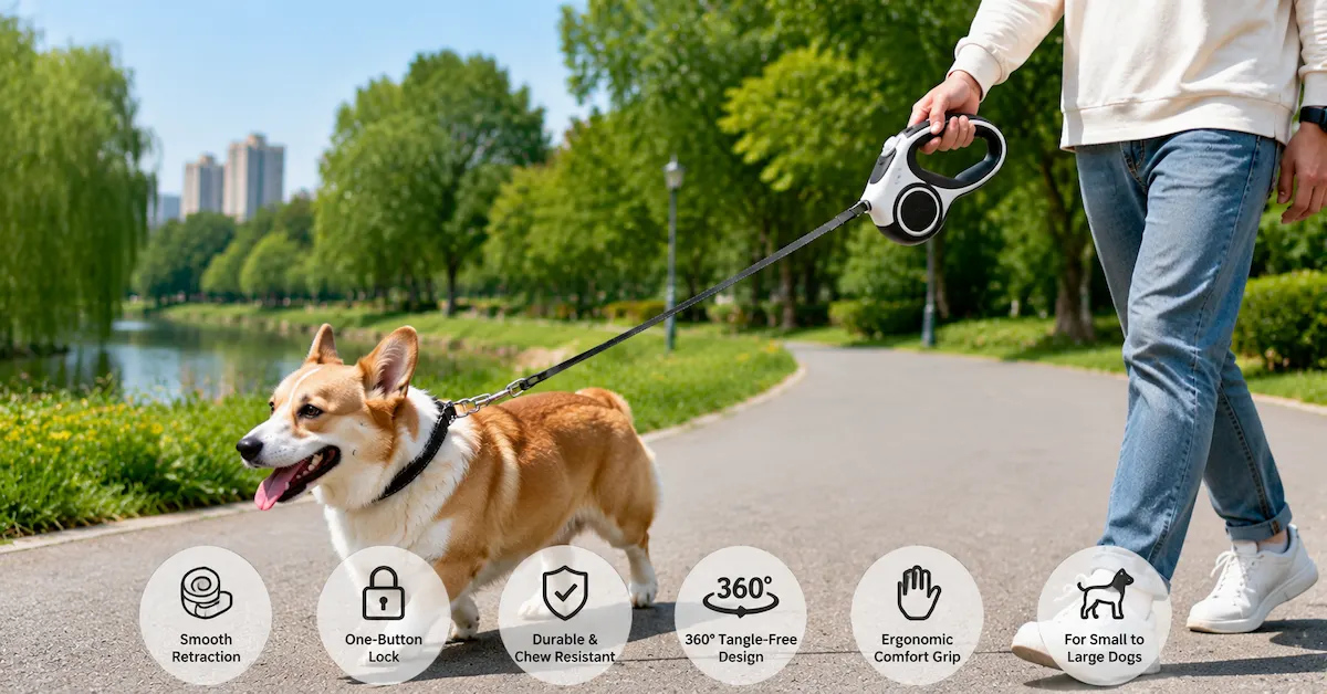 Retractable dog leash manufacturer