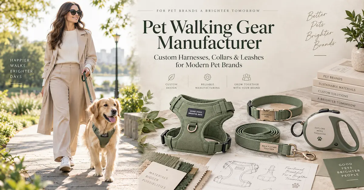 Pet walking gear manufacturer for dog products