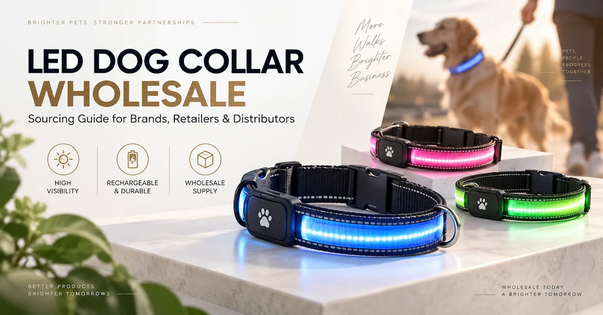LED dog collar wholesale guide for retailers.
