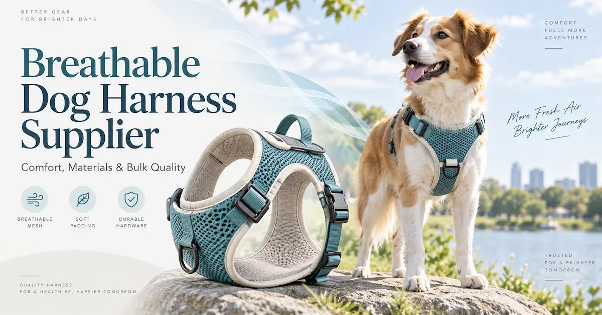 Breathable dog harness supplier for brands