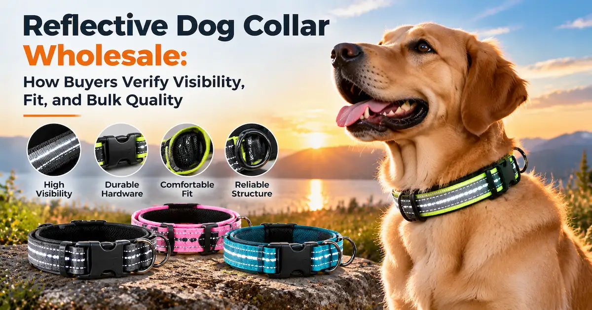 reflective dog collar wholesale